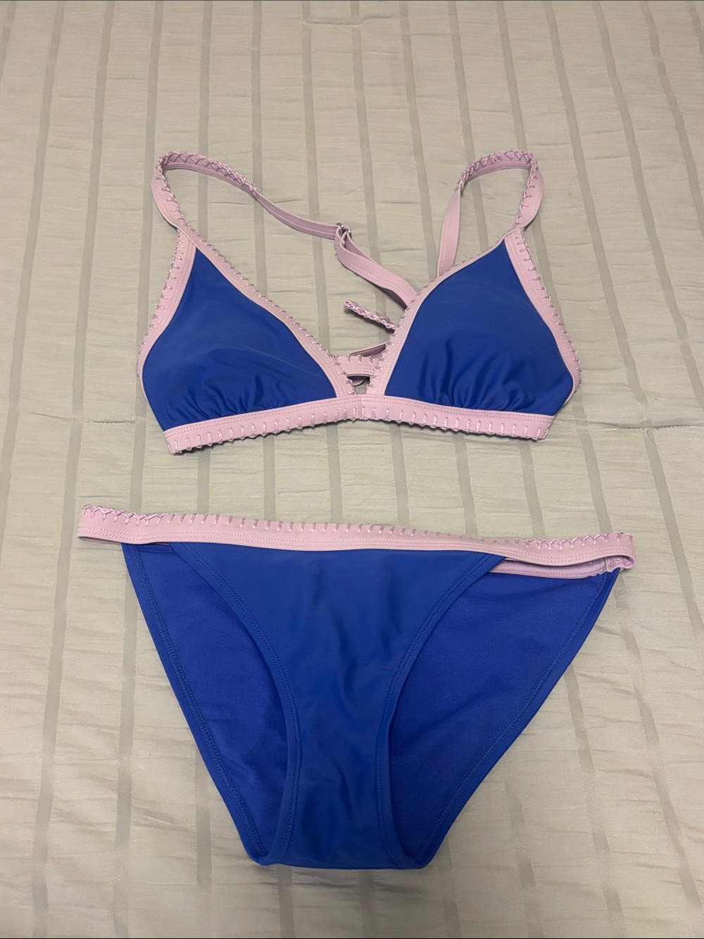 Xhilaration Blue and Purple Bikini Set